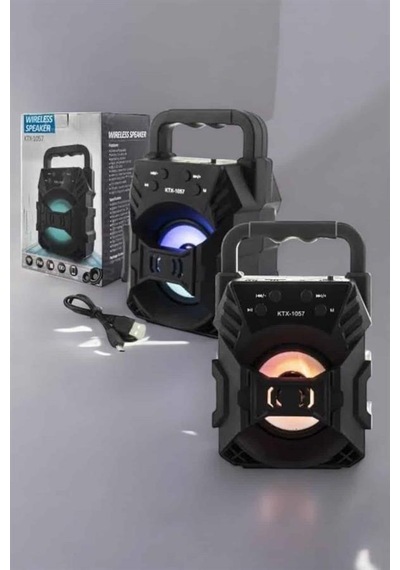 Işıklı - 37 - Bluetooth Hoparlör Müzik Ve Renkli - Csmo-tex - Işık Tnabiilir