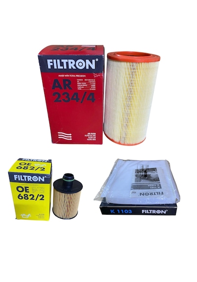 Filtron Fiat Bravo 1.6 Dizel Filtre Bakım Seti 2007-2015 3 Lu Set
