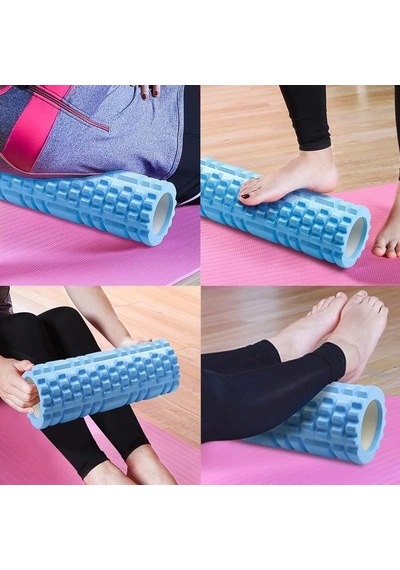 Pro Series Foam Roller Pilates Masaj Rulosu Siyah Çok Renkli