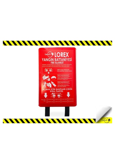 Lorex Lr-fb1015b 100 X 150 Cm Kutulu Yangın Battaniyesi