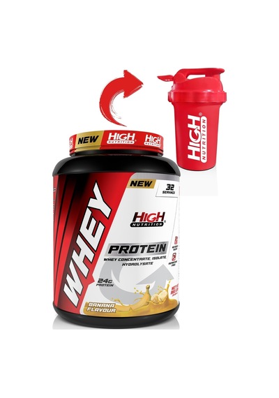Whey Protein 960 Gr Muz Aromalı Protein Tozu 24 Gram Protein