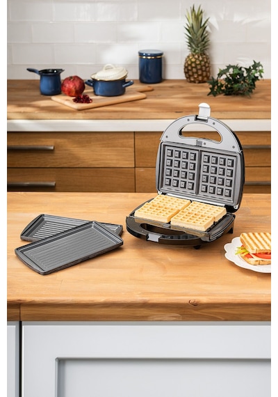 Homend Toastbuster 1322H Waffe&Tost Makinesi (Çıkartılabilir Plakalı)