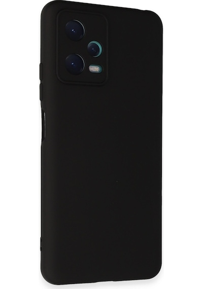 Note 12 5g Kılıf Nano İçi Kadife Silikon - Siyah