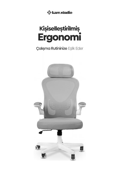 Oslo Ergonomik Çalışma Sandalyesi - Gri