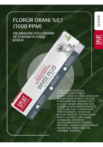 Splat White Plus Beyaz Diş Macunu 100 Ml 2 Adet