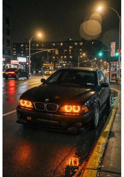Bmw E39 Led Angel Halka Seti Amber Turuncu Renk Premium Görüntü