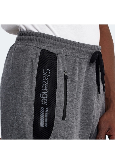 Slazenger NEACEL Erkek Cepli Kapri Koyu Gri Şort