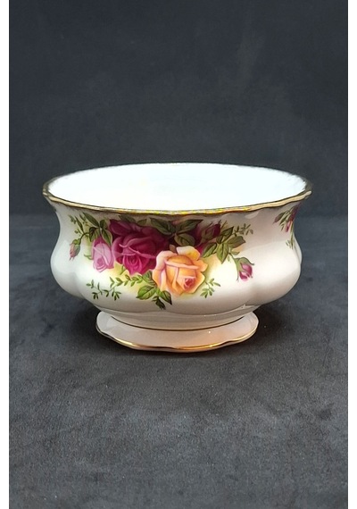 Old Country Roses Bone China England Antika Şekerlik 11 Cm 280 Ml Kırmızı