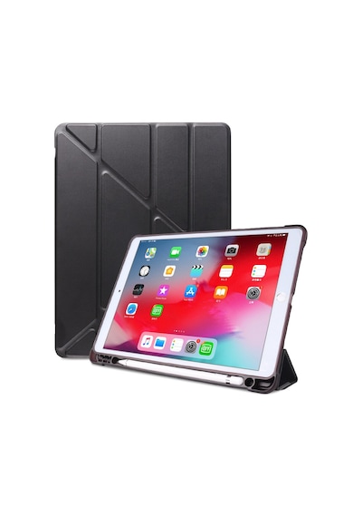 Apple Uyumlu iPad  8. Nesil 10.2 Kılıf Kalem Bölmeli Trifolding Case A2270 A2428 A2429 A2430 Kılıf
