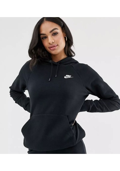 Nike Sportswear Essential Po Hoodie Kapüşonlu Sweatshirt Siyah