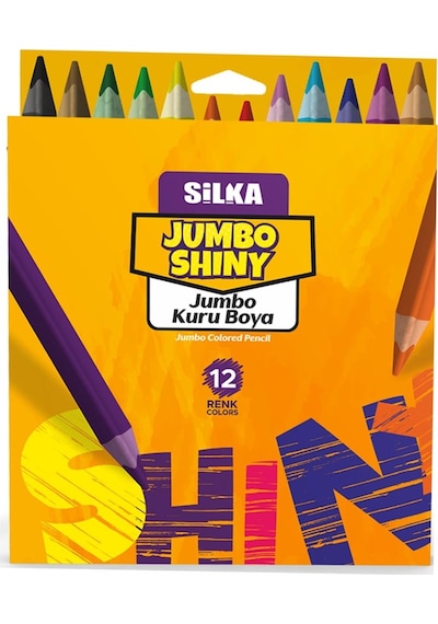 Silka Kuruboya 12 Li Jumbo Üçgen Kl2.tj12-12