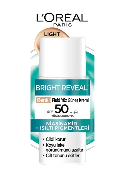 L'oréal Paris Bright Reveal Uv Light Spf 50 50 Ml