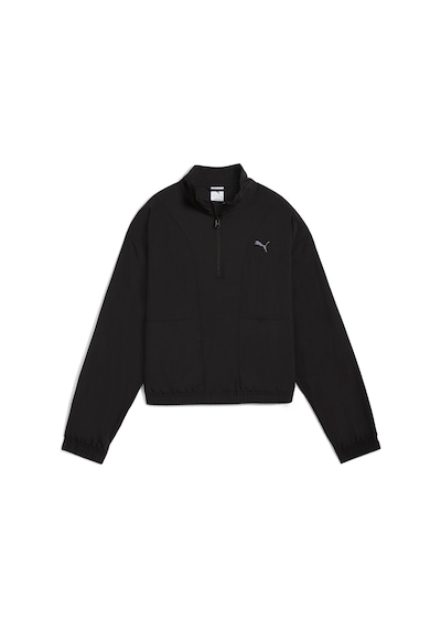 Puma Her Woven Half-zip Crew Kadın Yetişkin Sweatshirt Siyah