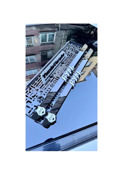 2 Adet 1.sınıf Pleksi Plakalık Göktürk Kurt Logolu - 878384809