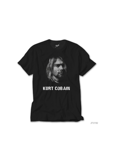 Kurt Cobain Lyrics Siyah Tişört Siyah