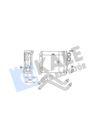 Kale-radyator Kalorıfer Radyatoru Arka Mercedes Sprınter B906 06 . Vw Crafter 30-35-50 06 352175 A0038359001