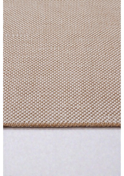 Doğal Jüt Görünümlü Düz Dokuma Kilim Açık Bej Minimal Tasarım Bej Bej