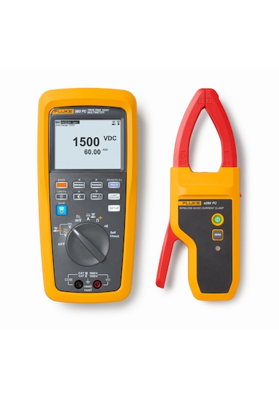 Fluke 283 Fc/pv True-rms Cat Iıı 1500 V Güneş Enerjisi Dijital Multimetresi Ve Kablosuz Akım Pensi