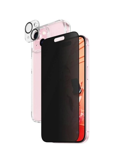 Apple Uyumlu iPhone 15 Uwf Privacy Bundle Ekran & Kamera Koruyucu Kapak