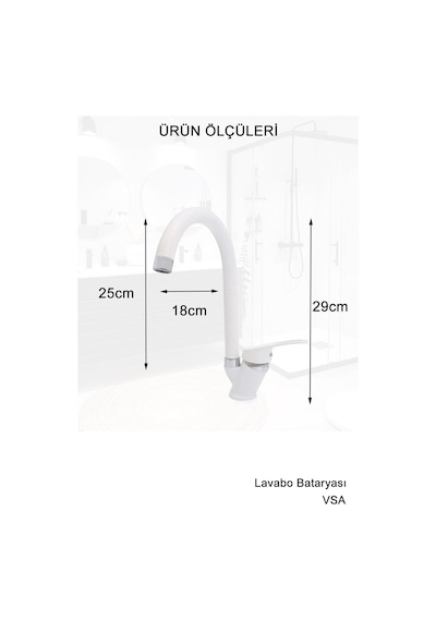 Beyaz Robot Yağmurlama Duş Seti Banyo Mutfak Lavabo Bataryası Pirinç Musluk Seti Beyaz