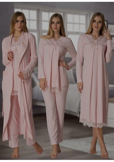 Effortt Pinnak Kadın Pembe Lohusa Set Pembe