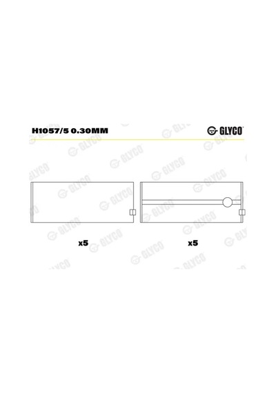 Ana Yatak - Fiat Ducato, Scudo, Ulysse - Glyco-h10575030mm 84282991