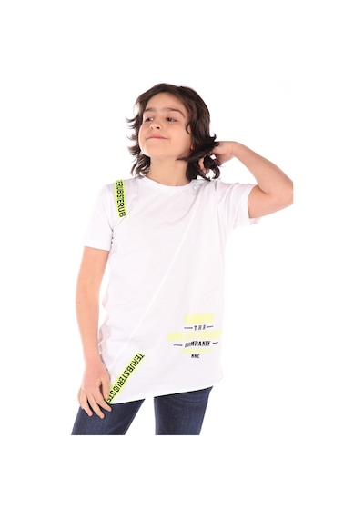 Toontoy Kids Toontoy Erkek Çocuk Campus The Baskılı Tişört Beyaz