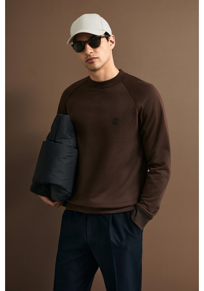 Lufian Blake Erkek Sweatshirt Kahverengi Kahverengi 112030193100400