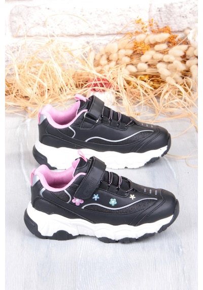 Fort Cool Bella Rahat Hafif Sneaker Kız Çocuk Ayakkabı Siyah