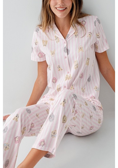 Rolypoly Kadın Pembe Gömlek Pijama Rp3809-s-v1 Pembe