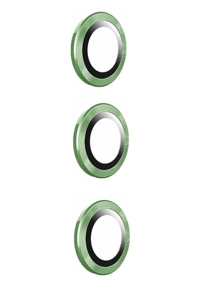 Kilifone - Samsung Uyumlu Galaxy S23 Fe - Kamera Lens Koruyucu Cam Filmi - Yeşil