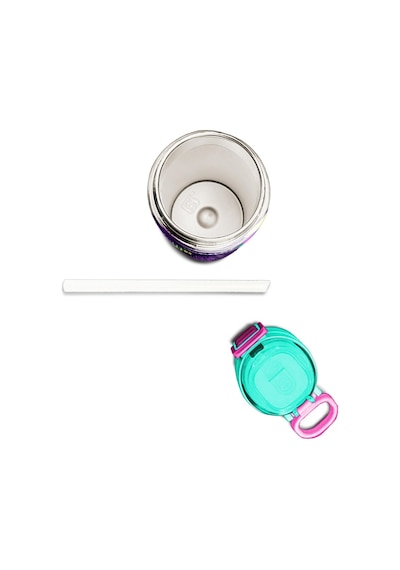 Coral High Kids Mor Pembe Dondurma Desenli Pipetli Ve Direkt İçim Çelik Termos 500 Ml 31980 Mor - Pembe