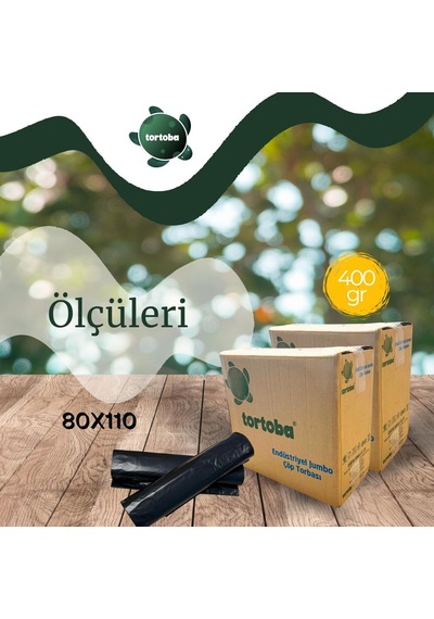 2 Rulo Endüstriyel Jumbo Çöp Torbası, Siyah