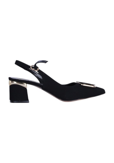 Esracan 2803 5cm Slingback Topuklu Ayakkabı siyah