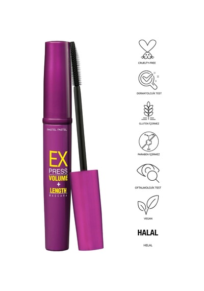 Express Volume + Lenght Mascara, 10 Ml Çok Renkli