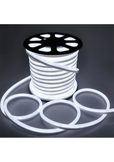Neon Esnek Şerit Led Tak Çalıştır Kumandalı - Beyaz 2 Metre Neon Esnek Şerit Led Tak Çalıştır Kumandalı - Beyaz 2 Metre