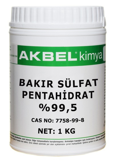 Akbel Bakır Sülfat Pentahidrat %99,5 1 Kg