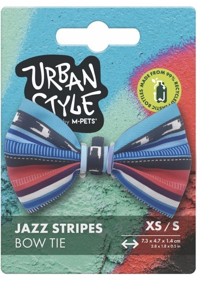 M-pets Urban Style Jazz Stripes Kedi Papyonu Xs-s