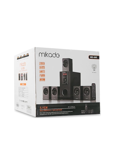 Mıkado Md-505 70w 5+1 Masaüstü Fm/bt/sd/usb Siyah Kasa Speaker 1923