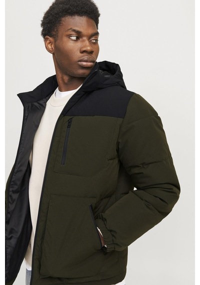 Jack & Jones Jjeotto Puffer Jacket Sn Haki 12258416 001