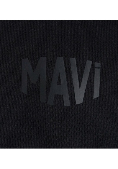 Mavi M0613581-900 Mavi Baskılı T-shirt Erkek Tişort Siyah