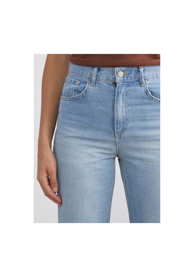 LC Waikiki Alıta Cıty Farkıyla Lcw Jeans İndigo Denim Düz Straight & Düz Normal Bel Düz Paça Kadın Jean Pantolo İndigo - 925401696 İndigo