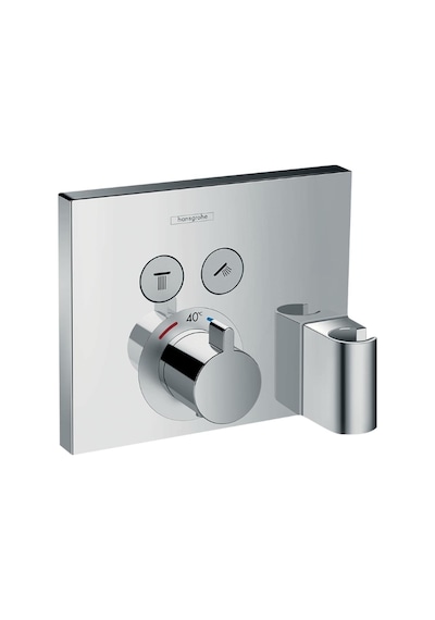 Hansgrohe Showerselect Termostat Ankastre Montaj, 2 Çıkış İçin Hortum Bağlantısı Ve Duş Askısı İle Krom Krom