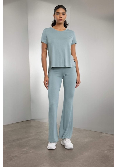 DeFactoFit Modal İspanyol Paça İnce Pantolon C0420AX24SMGN1223