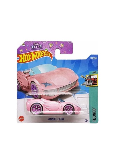 Barbie Extra Pink Hot  Wheels Tekli Arabalar 1/64 Ölçek Metal Oyu