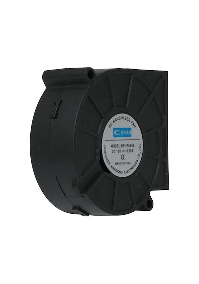 7530 12v Dc Salyangoz Fan Dfh7530 3d Yazıcı Soğutma Fanı Santirfüj Havalandırma Klima Türbin Kuluçka