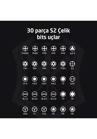 Uf-tools Ks-840084 Hassas 32 Parça Bits Uçlu Tornavida Seti