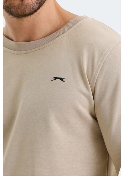 Slazenger Orvar In Erkek Bej Sweatshırt Bej