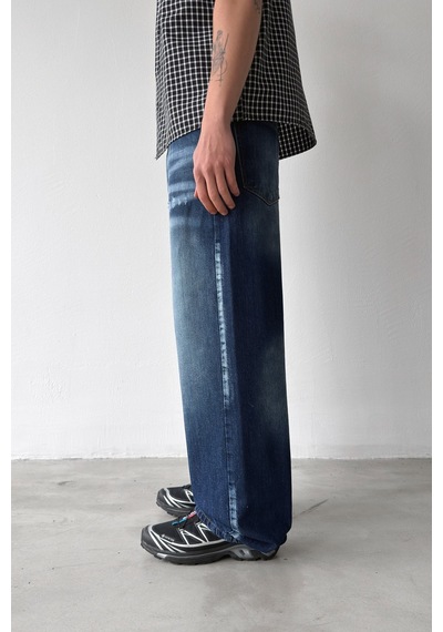 Flaw Lazer Soldurma Efektli Regular Jean-29581 Lacivert