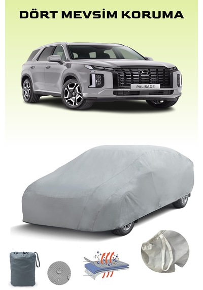 Hyundai Palisade Uyumlu Araba Brandası, Oto Branda, Araba Çadırı, Su-güneş Geçirmez Gri